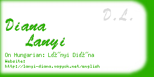 diana lanyi business card